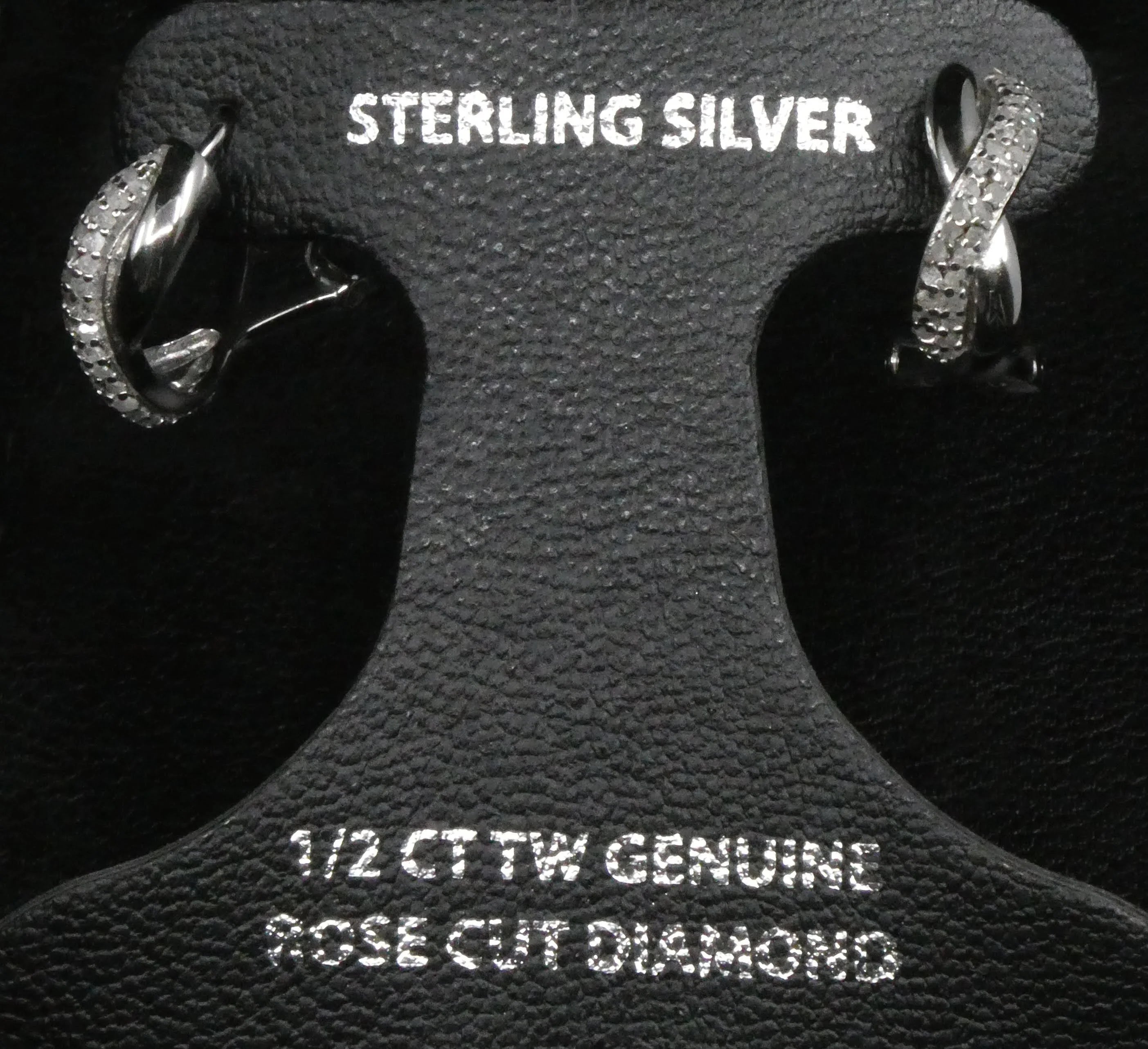 Sterling Silver Twist Hoop Earrings N6397