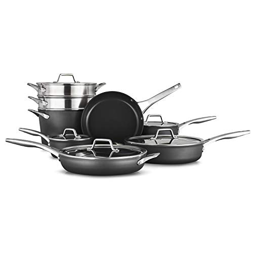 11-Piece Nonstick Black Pots and Pans Set L72805