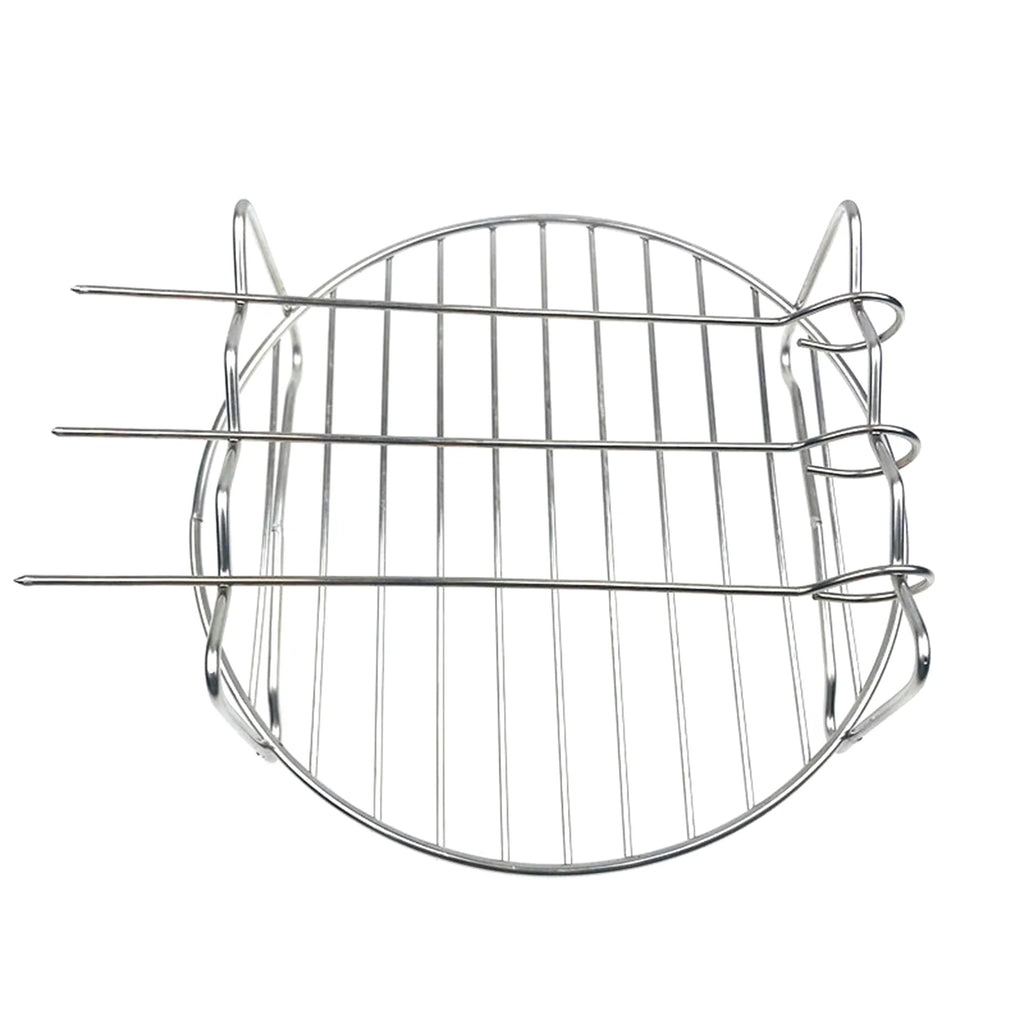 10Pcs Air Fryer Accessory Kit Frying Baking Pan Rack Pizza Tray Metal Holder Bread Bracket Cupcake Mould Set C18598