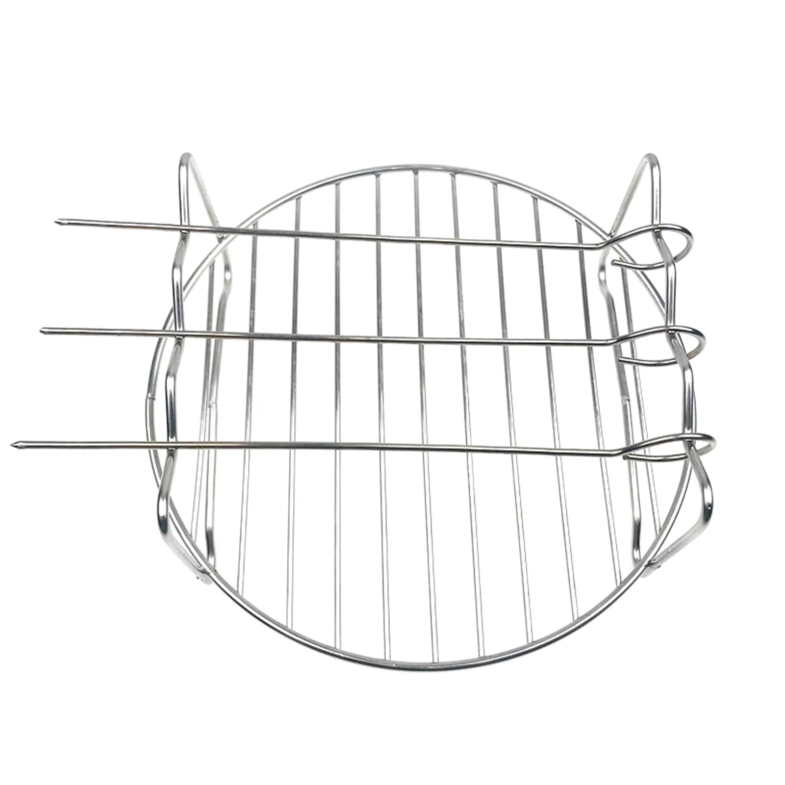 10Pcs Air Fryer Accessory Kit Frying Baking Pan Rack Pizza Tray Metal Holder Bread Bracket Cupcake Mould Set C18598