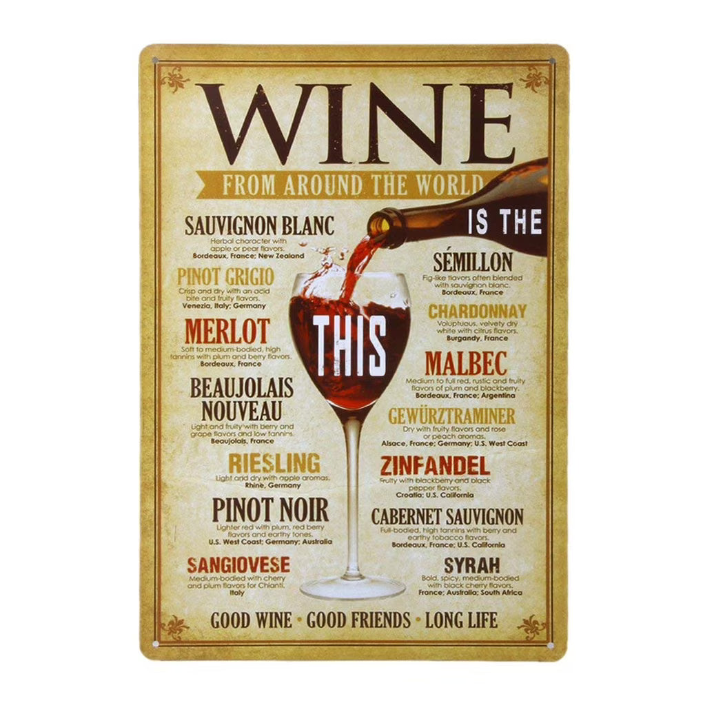Vintage Metal Tin Sign Wall Decor Q655137