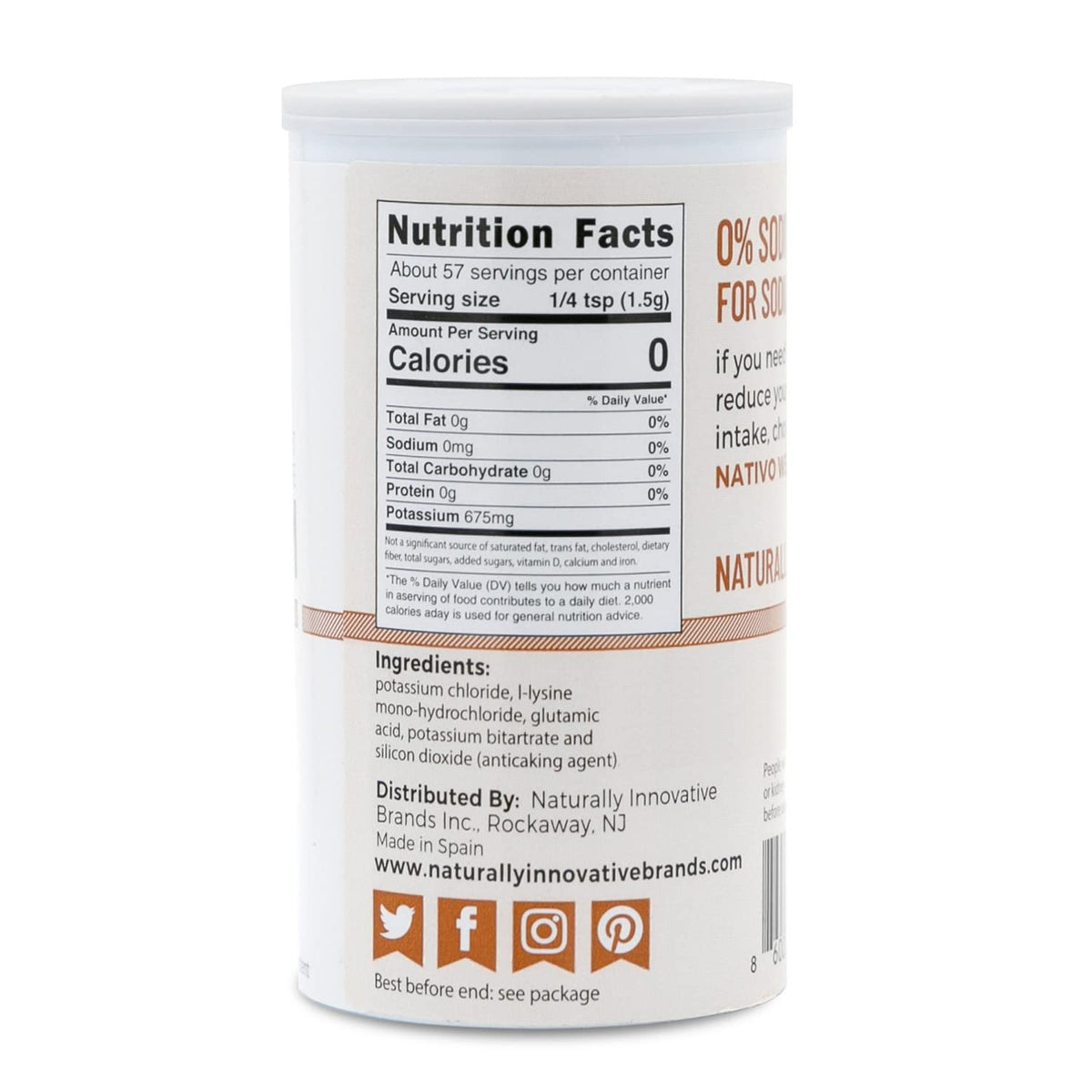 0% Sodium Salt Substitute - 4 x 3oz A9067