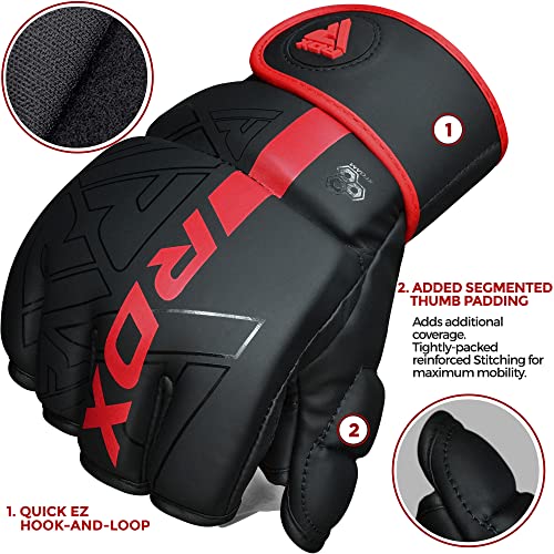 Pre-Curved Maya Hide Leather MMA Gloves A546