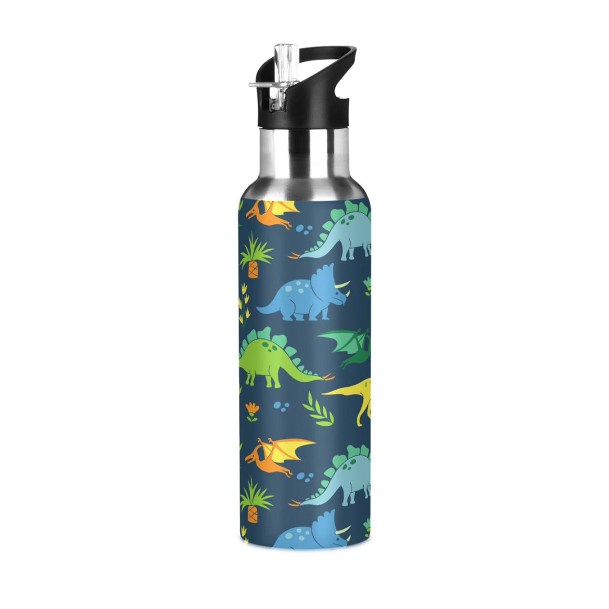 Stainless Steel Insulated Water Bottle with Straw Lid T433