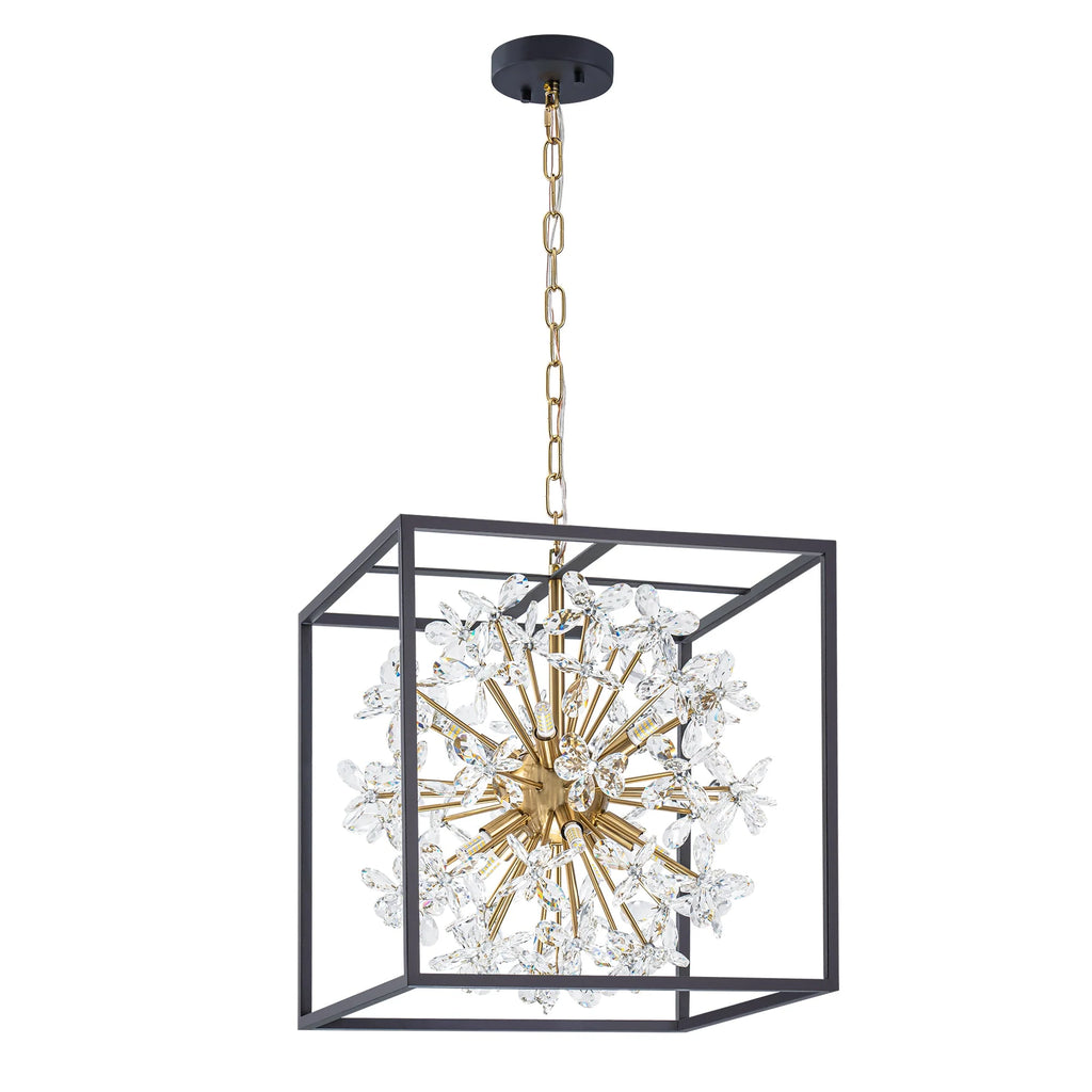 10-Light Dimmable Crystal Chandelier V443