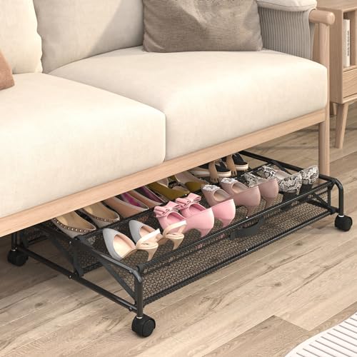 Under Bed Shoe Storage Organizer with Wheels F3291