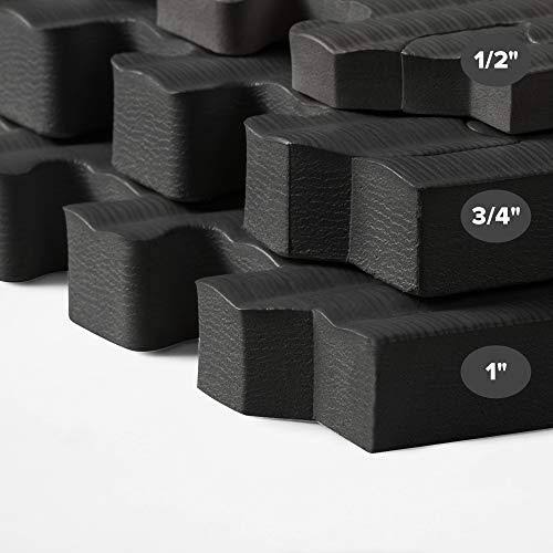 1 inch Thick Martial Arts Foam Exercise Mat, Tatami Pattern J728144