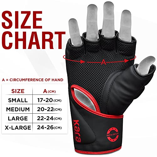 Pre-Curved Maya Hide Leather MMA Gloves A546