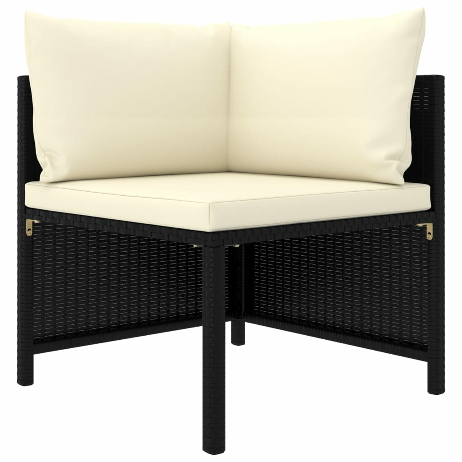 10 Piece Poly Rattan Outdoor Sectional Sofa Set with Cushions I720