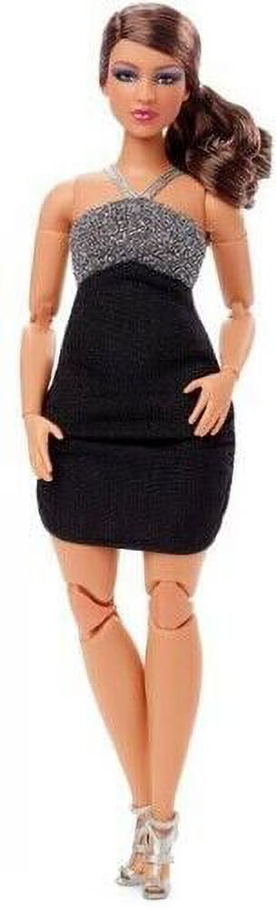 Barbie Looks Doll with Black and Silver Mini Dress Q58023