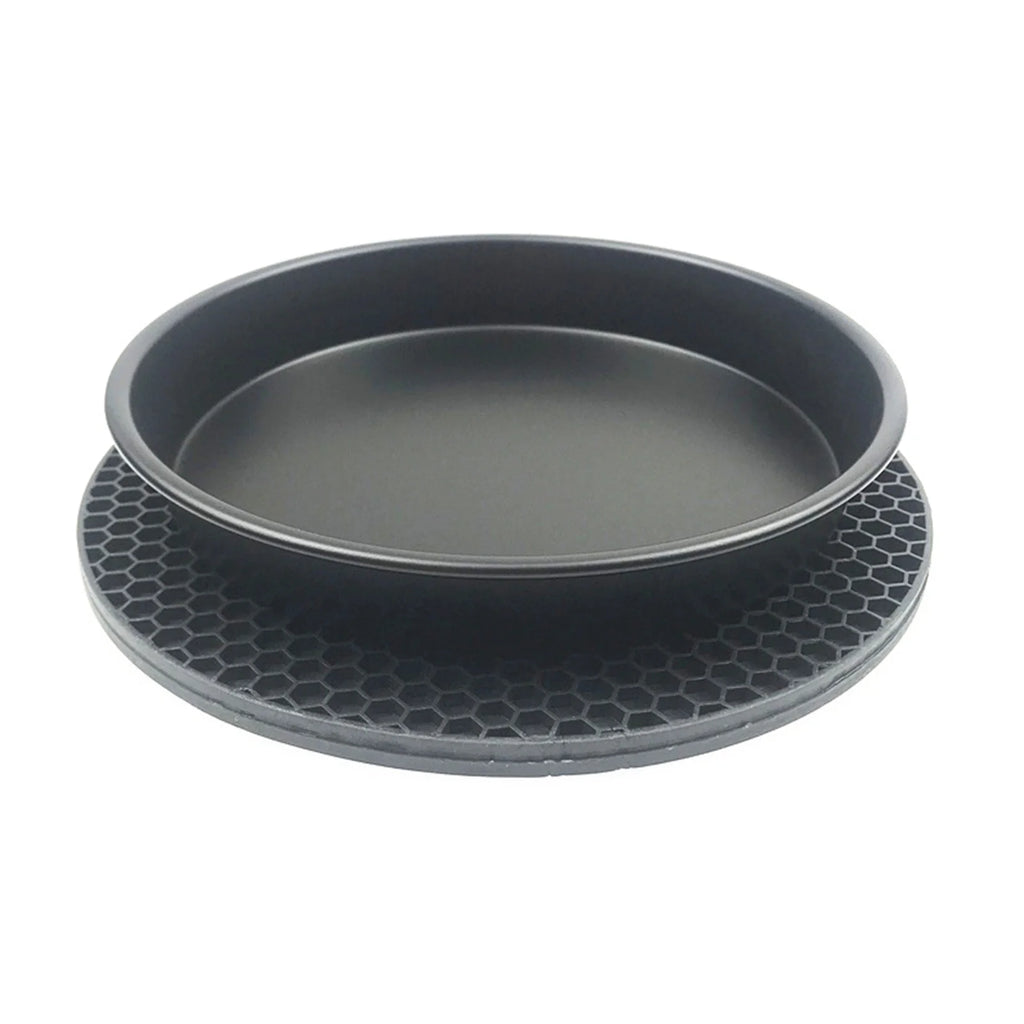 10Pcs Air Fryer Accessory Kit Frying Baking Pan Rack Pizza Tray Metal Holder Bread Bracket Cupcake Mould Set C18598