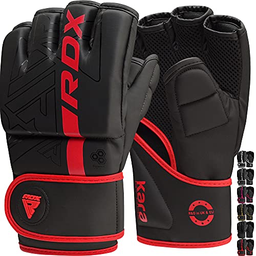 Pre-Curved Maya Hide Leather MMA Gloves A546