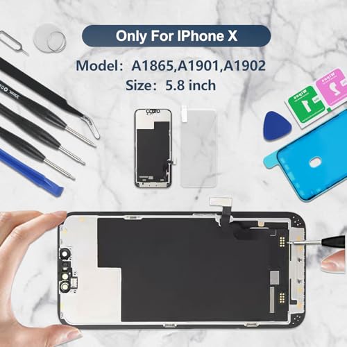 iPhone 11 LCD Screen Replacement 6.1" 3D Touch Display Digitizer Assembly with Repair Tool Kits C610250