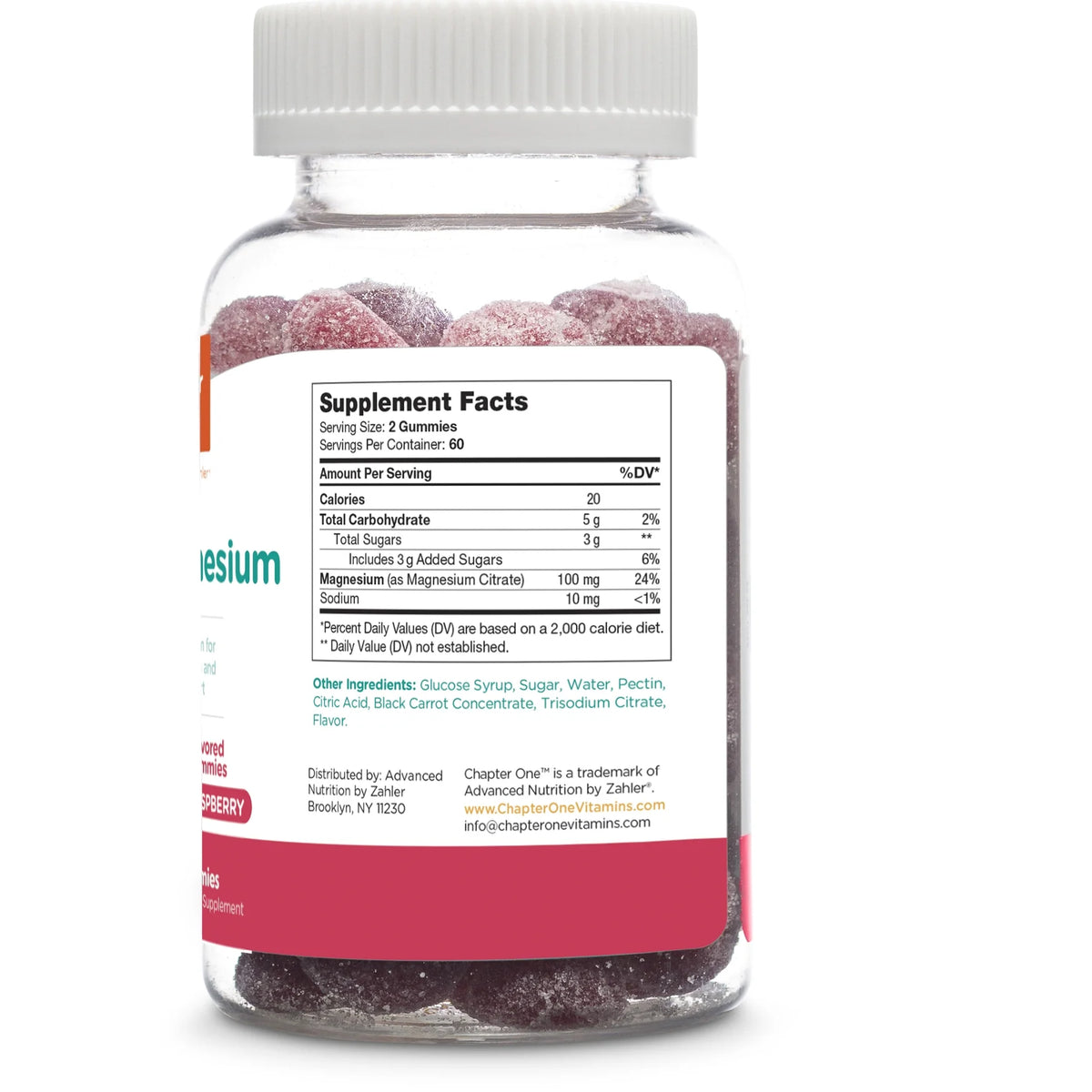 Magnesium Gummies, Raspberry Flavor, 120 Gummies I429526