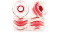 60mm 78A Clear with Red Hub Wheels I3457