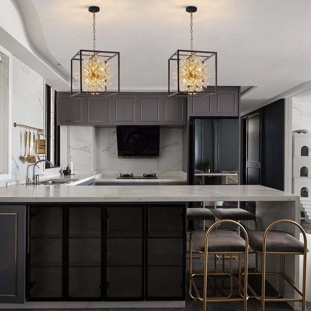 10-Light Dimmable Crystal Chandelier V443