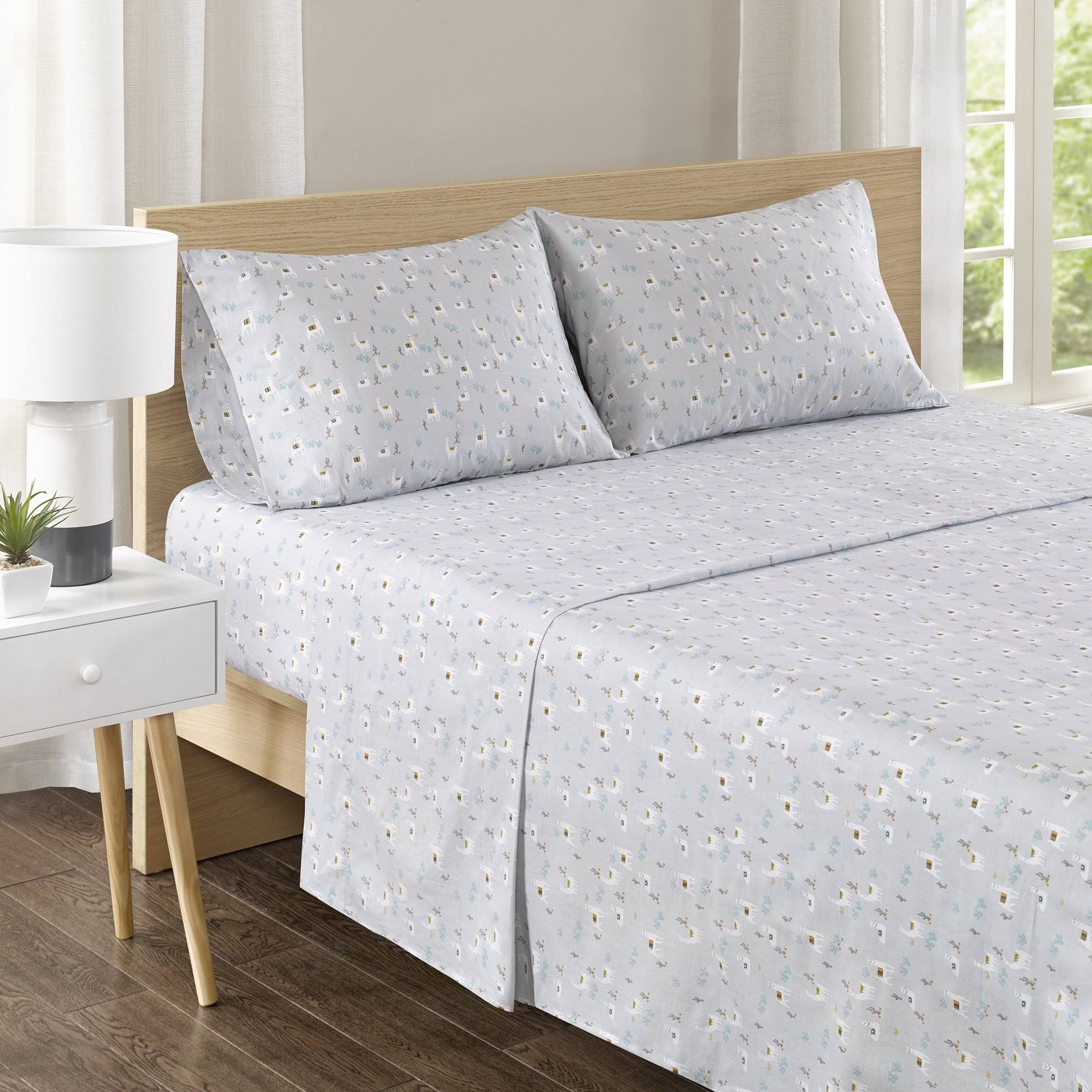 100% Cotton Percale 4 Piece Deep Pocket Sheets T332