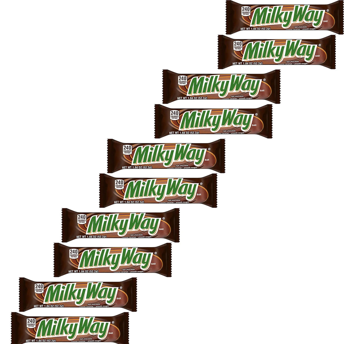 10 Pack 1.84 oz Milk Chocolate Candy Bars H1219