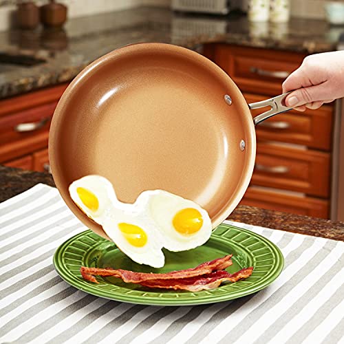 10 inch Ceramic Copper Non-Stick Fry Pan J203308