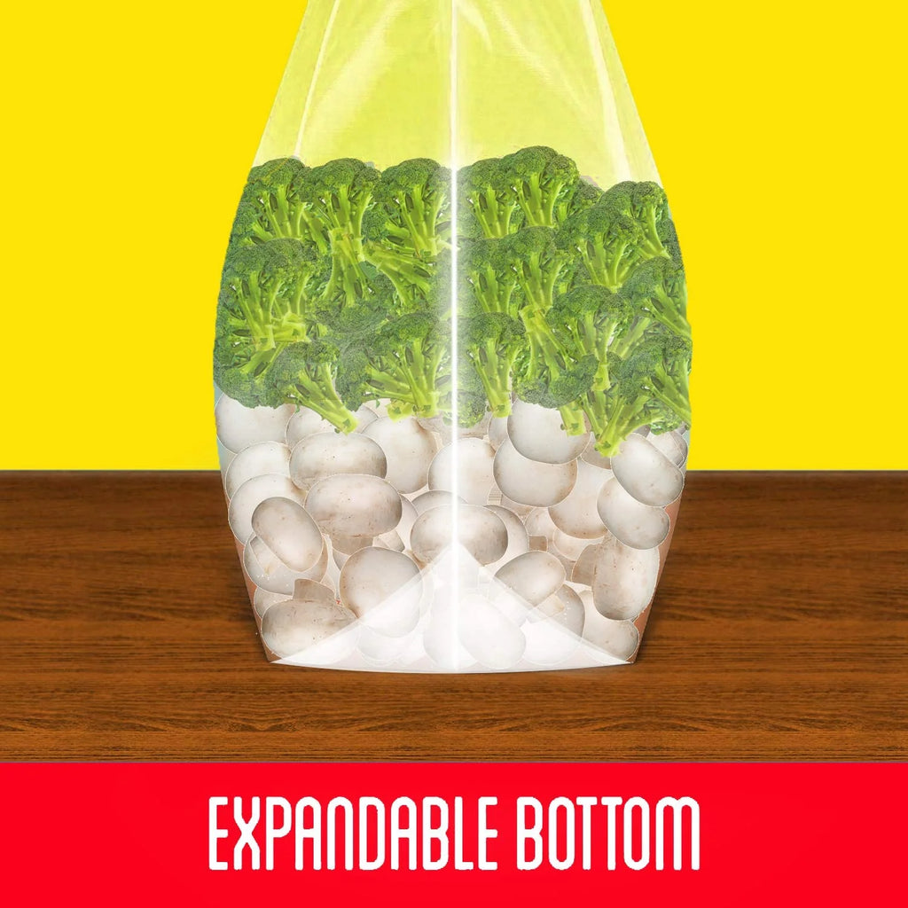 10 COUNT 5 Gallon 3 Mil Plastic Bag with Slider Top W1527