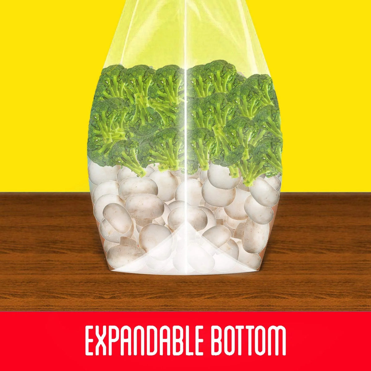 10 COUNT 5 Gallon 3 Mil Plastic Bag with Slider Top W1527