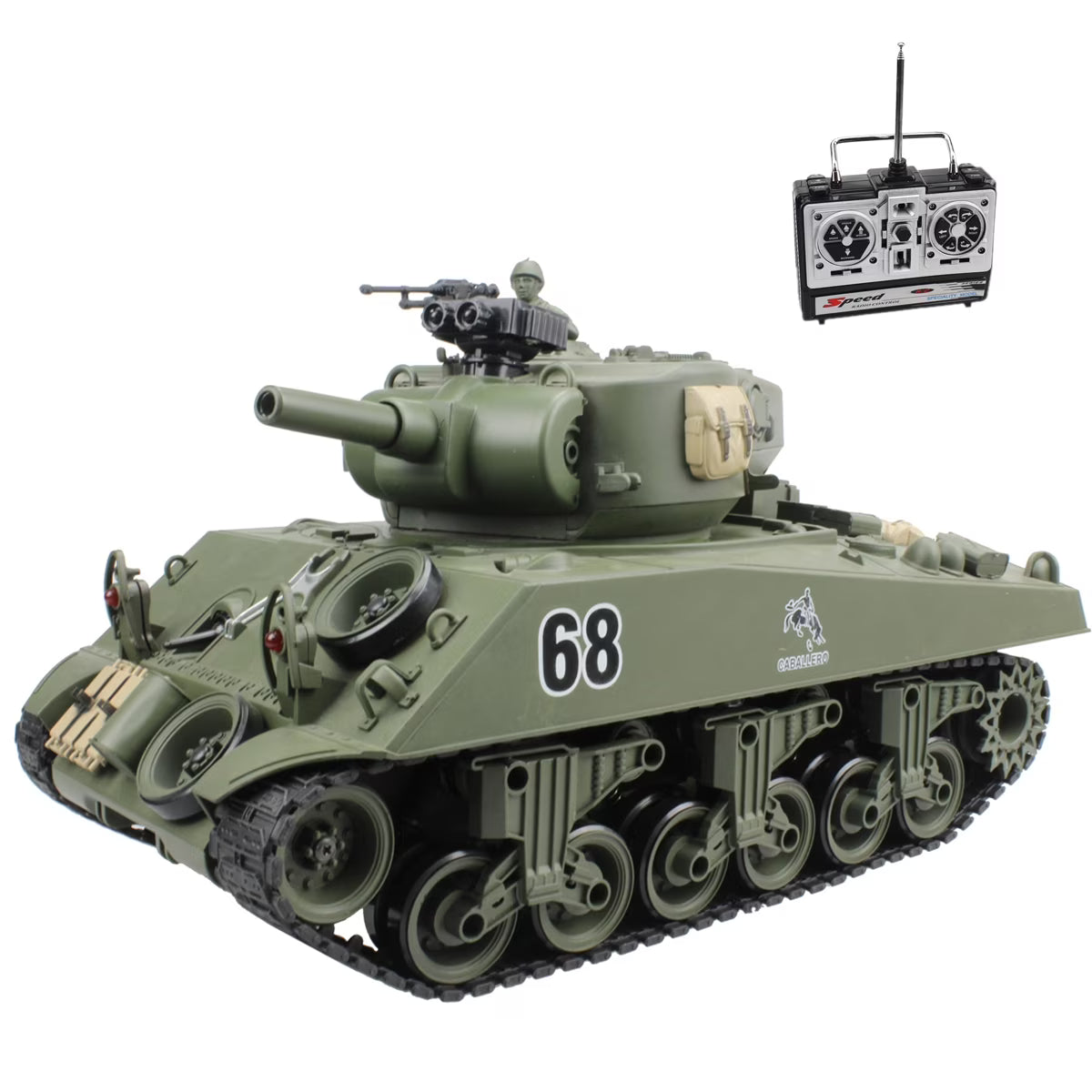 1/20 RC Shooting Ball Tank Toys with 100 BB Bullets G53027