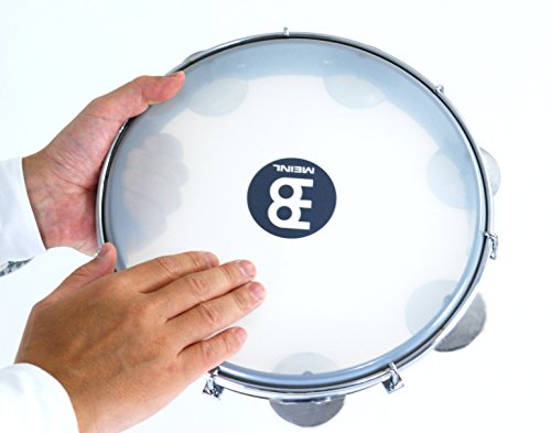10-Inch ABS Plastic Pandeiro with Synthetic Head, Black E420