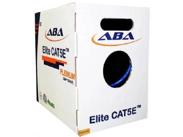 1000 ft. Red Cat5e Plenum Unshielded Solid Cable H573931