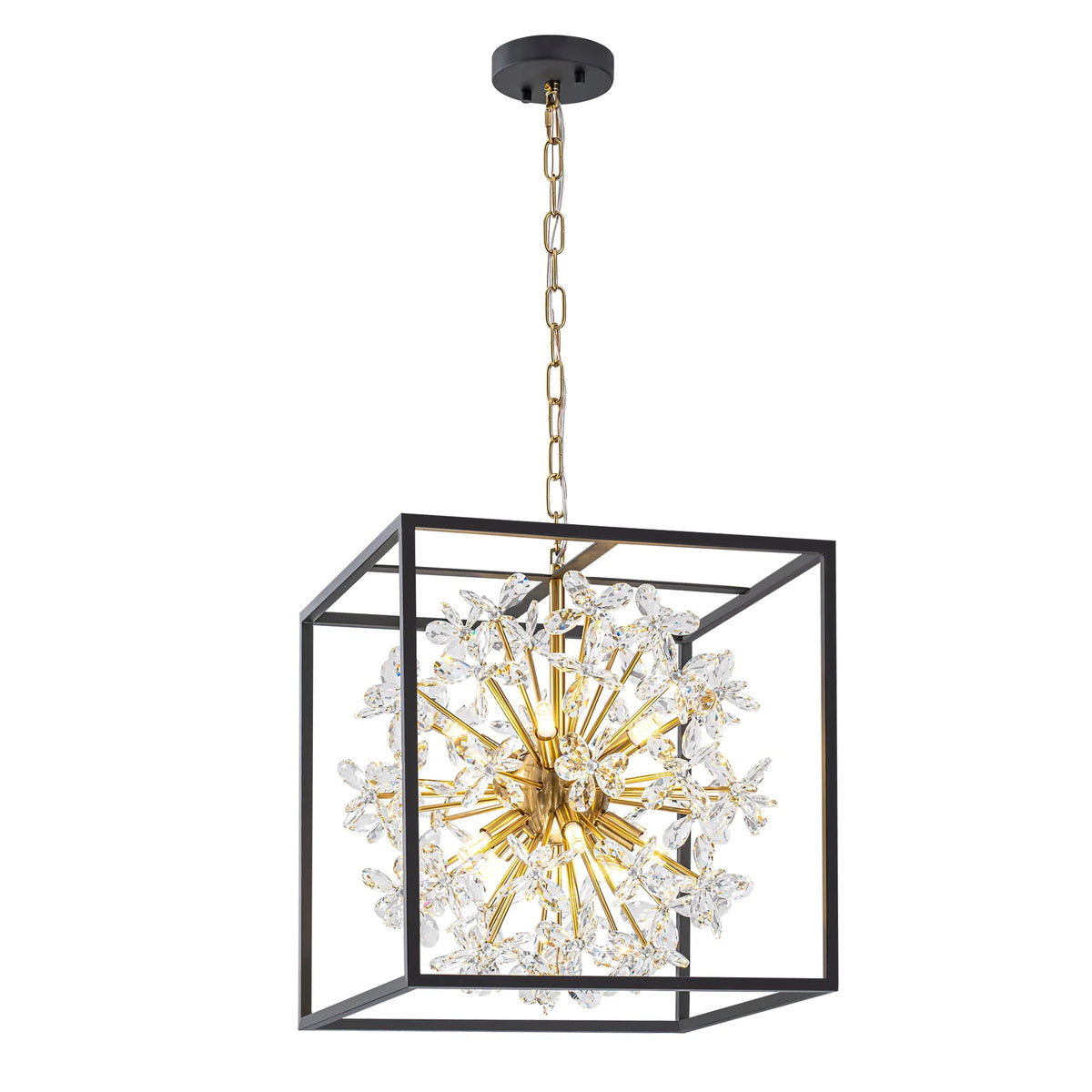 10-Light Dimmable Crystal Chandelier V443