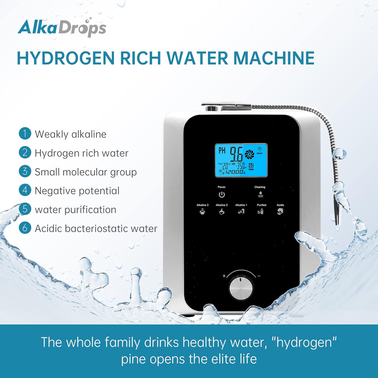 11 Plate Electrode Alkaline Acid Water Machine O42874