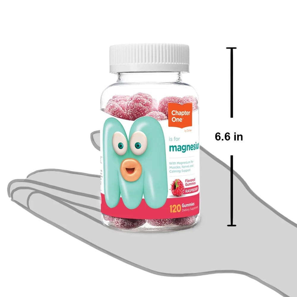 Magnesium Gummies, Raspberry Flavor, 120 Gummies I429526