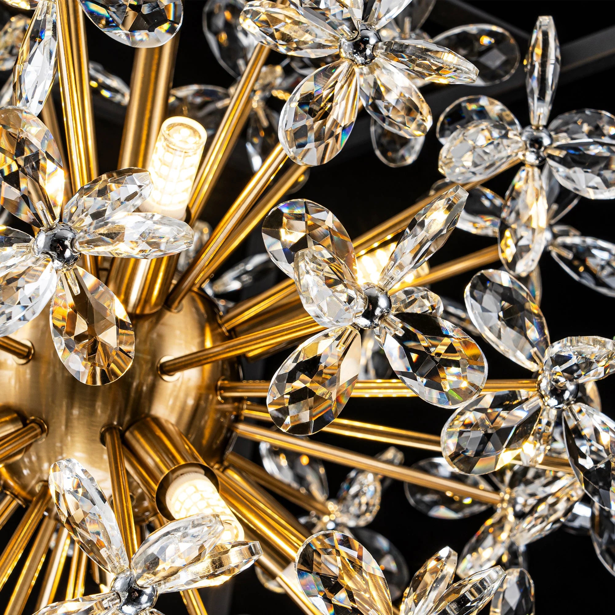 10-Light Dimmable Crystal Chandelier V443