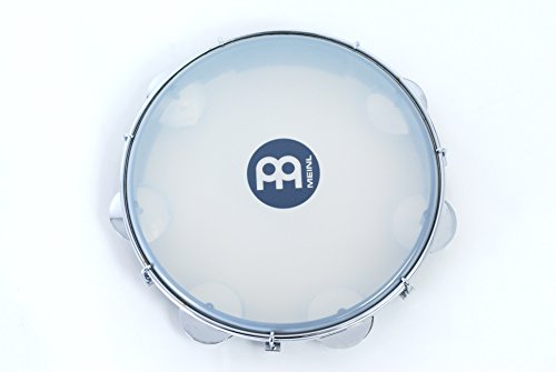 10-Inch ABS Plastic Pandeiro with Synthetic Head, Black E420