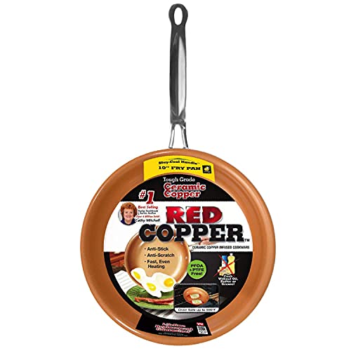 10 inch Ceramic Copper Non-Stick Fry Pan J203308