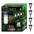 Solar Pathway Lights, 4 Packs Z98739