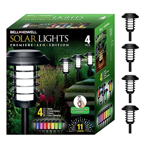 Solar Pathway Lights, 4 Packs Z98739