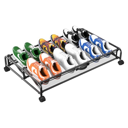Under Bed Shoe Storage Organizer with Wheels F3291