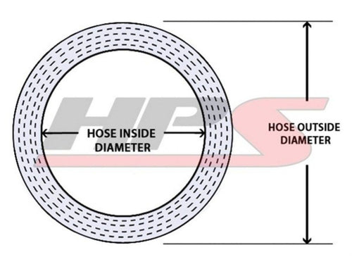 10 Feet Red Reinforced Silicone Heater Hose W970324