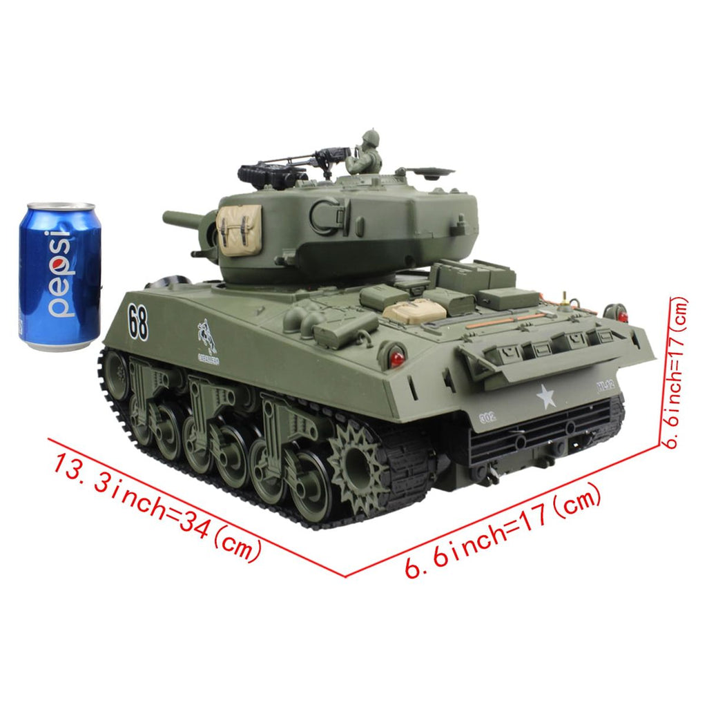 1/20 RC Shooting Ball Tank Toys with 100 BB Bullets G53027