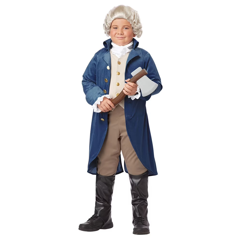 American Revolution General George Washington Boy's Costume X-Large 12-14 Y172