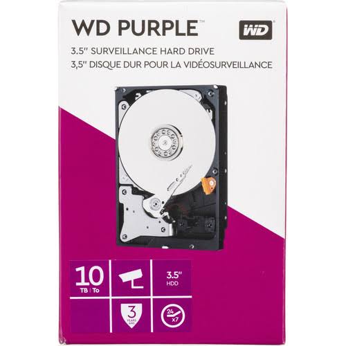10TB 5400 RPM SATA III 3.5 Internal Surveillance Hard Drive Z162