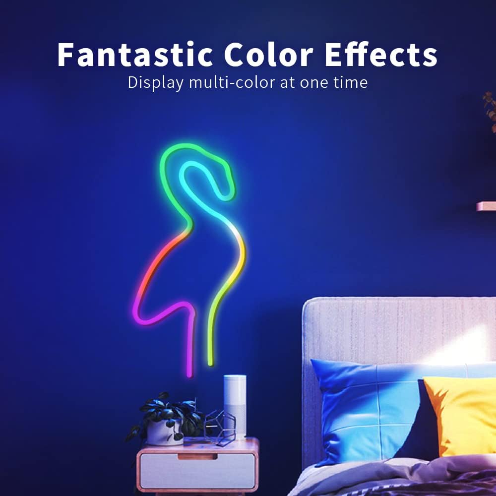 10FT LED Neon Rope Lights, 16 Million Colors, Pack of 2 I1168