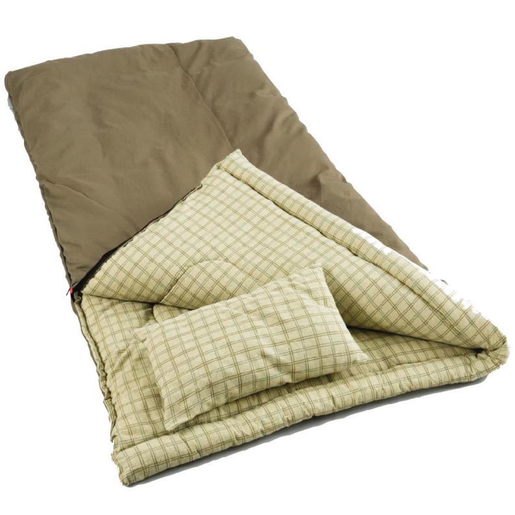 0-Degree Rectangular Sleeping Bag, Brown, 40"x84" B42864