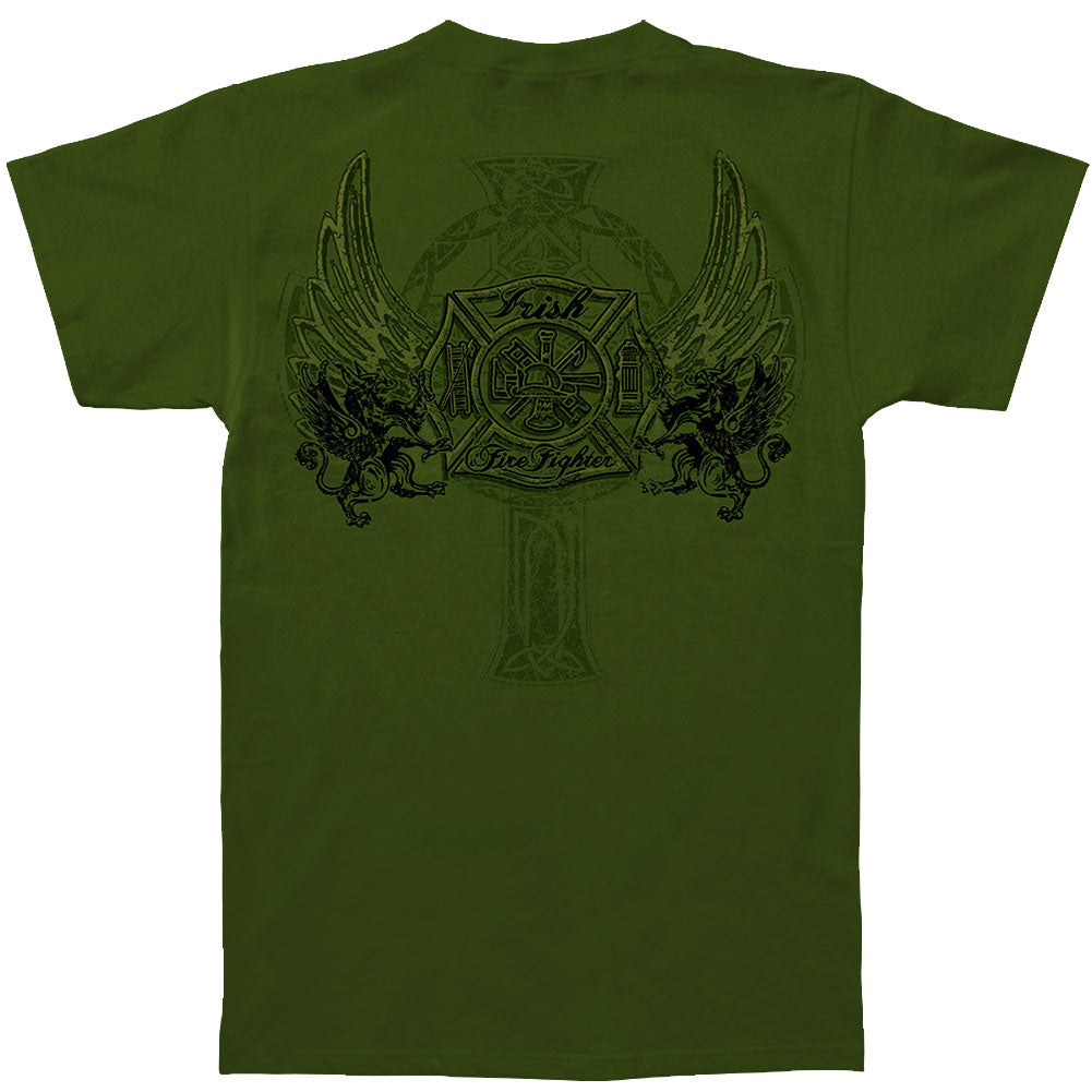 Military Green Cotton Firefighter T-Shirt L103
