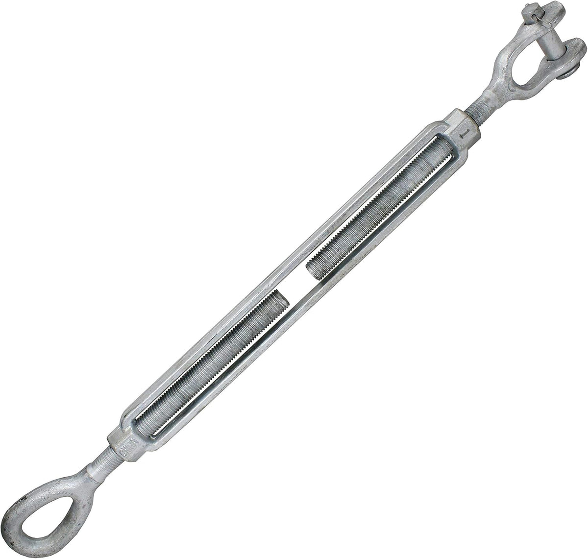 1 Inch x 18 Inches Galvanized Jaw and Eye Turnbuckle N9574