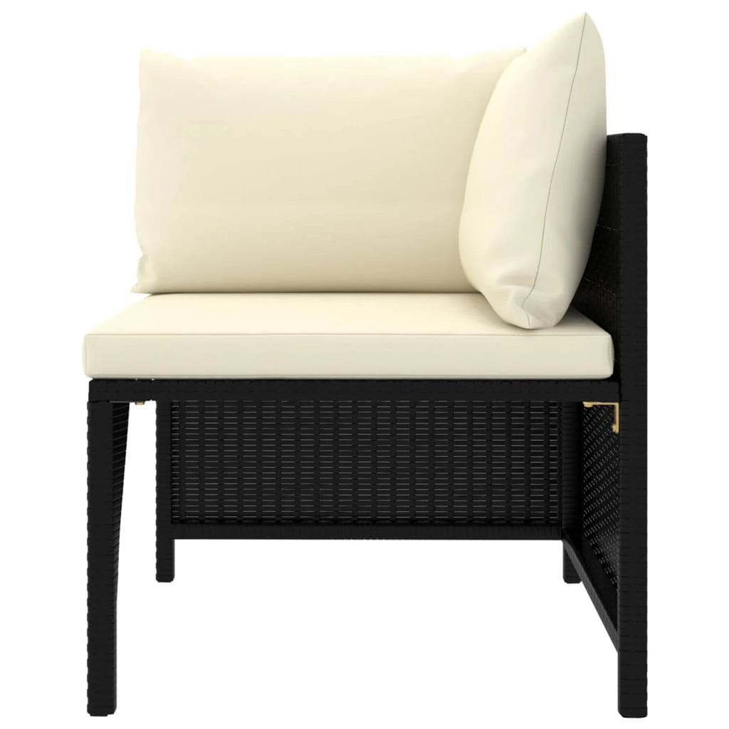 10 Piece Poly Rattan Outdoor Sectional Sofa Set with Cushions I720