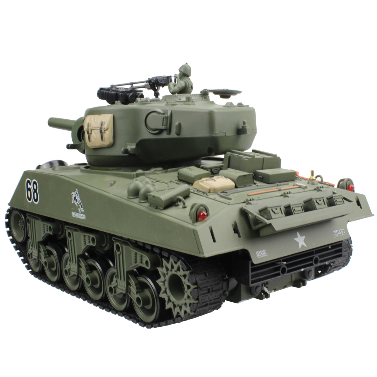1/20 RC Shooting Ball Tank Toys with 100 BB Bullets G53027