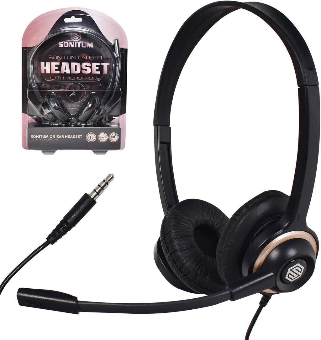 10 Pack Noise Canceling Over-Ear Computer Headset With Microphone P7364